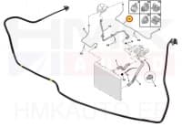 Paisupaagi ülevoolu toru OEM Citroen/Peugeot 1,6HDi