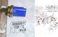 Jahutusvedeliku temperatuuri andur OEM Peugeot/Citroen 2,0/2,2HDi