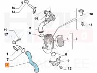 Õhufiltri toru OEM Jumper/Boxer/Ducato 2014-