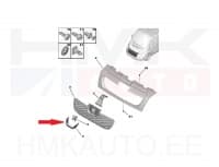 Iluvõre kroomliist (logo ümbris) OEM Peugeot Boxer 2006-