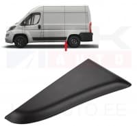 Külgpaneeli eesmine liist vasak OEM Jumper/Boxer/Ducato 2018- L1 (must)