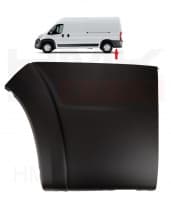 Külgpaneeli tagumine liist vasak OEM Jumper/Boxer/Ducato 2018- (L2-L3) laiendiga