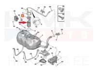 Kütusetaseme andur koos pumbaga OEM Jumper/Boxer 2,0/2,2BlueHdi (90L paak) +webasto