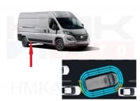 Külgpaneeli eesmine liist parem OEM Jumper/Boxer/Ducato MCA 2021- L3 (360° Parking)