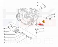 Õlikorgi tihendiseib 20mm OEM Citroen/Peugeot AT6/AM6 automaatkast