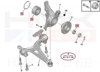 Rattalaagri komplekt eesmine OEM Citroen C8/Peugeot 807 3.0 V6