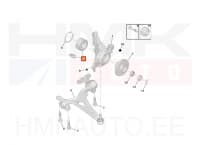 Rattalaagri komplekt eesmine OEM Citroen C8/Peugeot 807 -2006