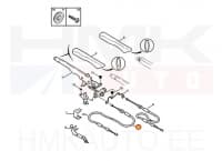 Seisupiduritross tagumine vasak OEM Peugeot 306 (ketaspidur)