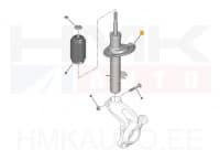Amortisaator eesmine vasak OEM Peugeot 207