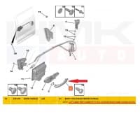 Ukselink liuguksele, välimine parem OEM Jumpy/Expert 2016- (värvitav)