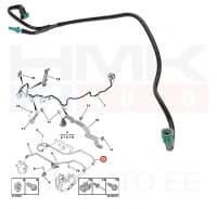 Kütuse tagasivoolutoru OEM Citroen/Peugeot DW10C