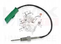 Väljalaskegaaside temperatuuri andur OEM Citroen/Peugeot 2,0/2,2BlueHDI Euro6