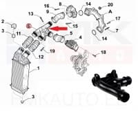 Turbo õhutoru OEM Citroen/Peugeot/Fiat 1,6HDi
