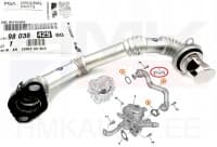 EGR toru koos tihenditega OEM Citroen/Peugeot 1,6BlueHDi