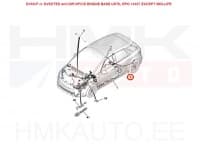 Juhtmestik tagumine OEM Citroen C4 Picasso/Spacetourer 1,6/2,0BlueHdi 2014-