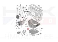 Õlivann ülemine OEM Citroen Jumpy/Peugeot Expert 2016- 1,5-1,6HDI