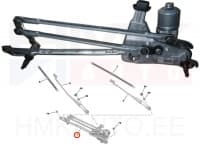 Klaasipühkijate hoovastik koos mootoriga OEM Peugeot 308 2015-