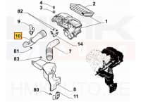 Turbo õhutoru OEM Citroen/Peugeot/Fiat/Opel 1,5BlueHDi DV5R