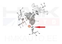 Turbo õli tagasivoolutoru tihend OEM Citroen/Peugeot 1,5BlueHDI DV5R