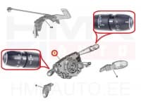 Roolisamba lülitiplokk OEM Peugeot 308 2013- (+tagakojamees,esiudutuled,vihmasensor,aut.tuled)