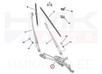Klaasipühkijate hoovastik koos mootoriga OEM Citroen C4, C4X / Peugeot 208, 2008