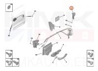 Ukselukusti vastus liuguksele parem OEM Spacetourer/Traveller/Proace 2016- (elektr. ajamiga uks)