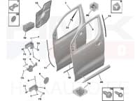 Esiuks vasak OEM Citroen Jumpy/Spacetourer, Peugeot Expert/Traveller 2016-