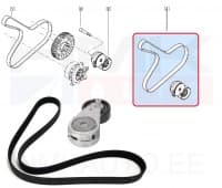 Mitmikkiilrihma komplekt OEM Renault 1,6TCe M5M (6PK1212)