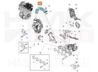 Turbode ühendustoru OEM Renault Master III 2,3DCI Biturbo 2014-