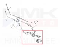 Klaasipühkijate hoovastik koos mootoriga Renault Trafic III -2020