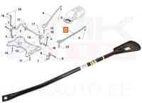 Sillaraami tugivarras vasak OEM Renault Trafic II,III