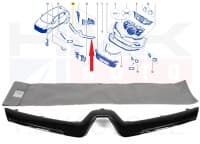 Iluvõre liist OEM Renault Clio IV 13- (must)