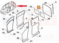 Tagauste ava tihend OEM Renault Trafic III 2017- (2 ust H1)