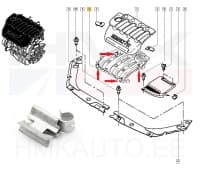 Mootorikatte kinnitusklamber OEM Renault 1,8-2,0