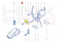 SOODUS!!! Ukselink tagauksele, sisemine parem OEM Renault Kangoo