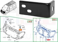 Esipaneeli alumine kinnitus vasak OEM Renault Master 2010-