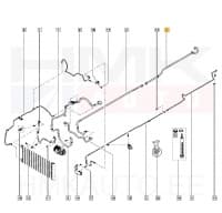 Konditsioneeri toru tagumine, madalsurve OEM Renault Trafic III 2014- (R134a)