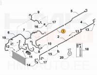Konditsioneeri toru tagumine, madalsurve OEM Renault Trafic III L2 2014-